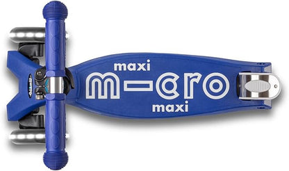 Micro Kickboard - Maxi Deluxe LED - Three Wheeled, Lean-to-Steer Swiss-Designed Micro Scooter for Kids with Motion-Activated Light-Up Wheels for Ages 5-12 …