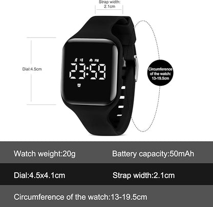 Kids Watches for Girls Boys Digital Sport Watch with Step Counter Pedometer Vibration Alarm Clock, No App Waterproof Fitness Tracker Kids Watch Boys Girls Teens Students Ages 5-16