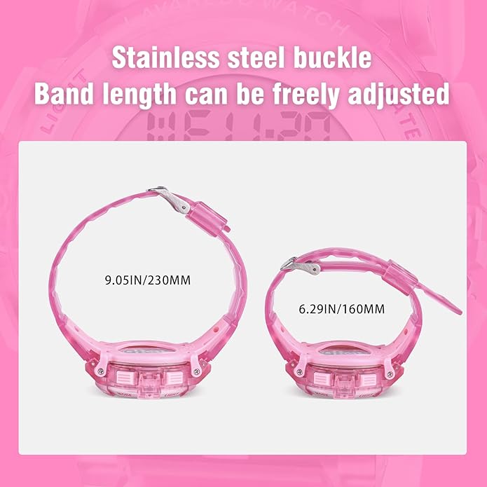 Kids Watch,Boys Watch for 3-15 Year Old Boys,Digital Sport Outdoor Multifunctional Chronograph LED 50 M Waterproof Alarm Calendar Analog Watch for Children with Silicone Band,Kids Gift