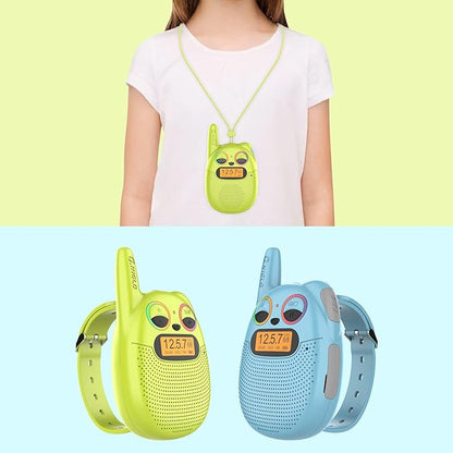 Qniglo Walkie Talkies for Kids - Rechargeable 3 Pack, Spy Toys for 4-12 Year Old Girls and Boys, Kids Walkie Talkies with FM for Outdoor Camping, Christmas and Birthday Gifts