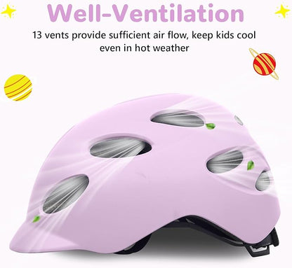 Kids/Youth Bike Helmet for Boys Girls and Teens, Adjustable and Multi-Sport for Bicycle, Kick Scooter, Skateboard, Roller/Inline Skate