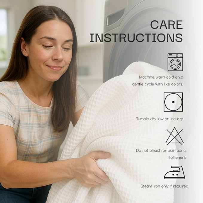 Salt Earth GOTS Certified 100% Organic Cotton Throw Blanket,108"X90" Waffle Blankets & Throws for Bed, Throw Blanket for Couch, Modern & Cozy Blanket, All Season, Comfy & Soft Blanket(Charcoal Grey)