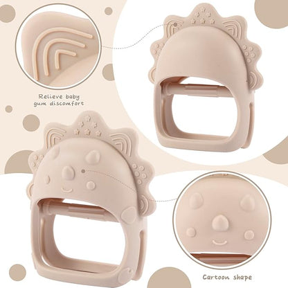 Baby Teething Toys, Teething Toys, Teethers for Babies 3-6 Months, Baby Chew Toys, BPA Free Teether Mitten with Soft Texture for Sensory Exploration and Itching Teething Relief