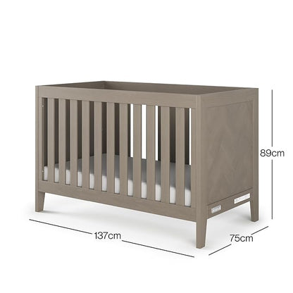 Child Craft Kieran 3 in 1 Convertible Crib, Baby Crib Converts to Day Bed, Toddler Bed, 3 Adjustable Mattress Positions, Non-Toxic, Baby Safe Finish (Crescent Gray)