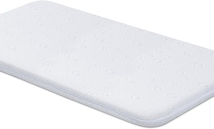 Baby Bassinet Mattress Pad, 47" x 23.6" x 2" Dual Sided Gel Memory Foam Mattress with Breathable Removable Soft Cover Fit for ADOVEL/BabyBond/ELEMARA Bassinet Bedside Crib