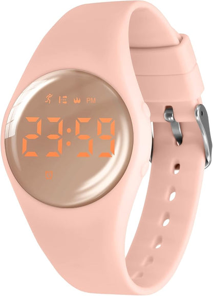 Kids Watches for Girls Boys Digital Sport Watch with Step Counter Pedometer Vibration Alarm Clock, No App Waterproof Fitness Tracker Kids Watch Boys Girls Teens Students Ages 5-16
