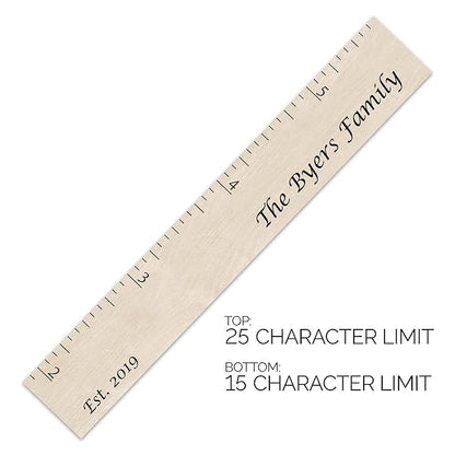 Personalized Growth Chart for Wall - Kids Height Ruler, Wooden Growth Chart for Kids, Wall Ruler for Kids Height Measurement and Height Growth Chart for Home - Kids Sizing Chart