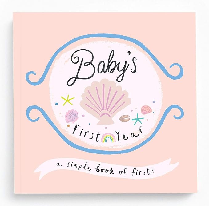 Lucy Darling Little Beach Babe Baby Memory Book – First 5 Years Journal & Photo Album, Baby Girl Keepsake, Unique Scrapbook Album, Mom Gift