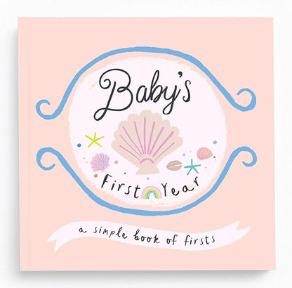 Lucy Darling Little Beach Babe Baby Memory Book – First 5 Years Journal & Photo Album, Baby Girl Keepsake, Unique Scrapbook Album, Mom Gift