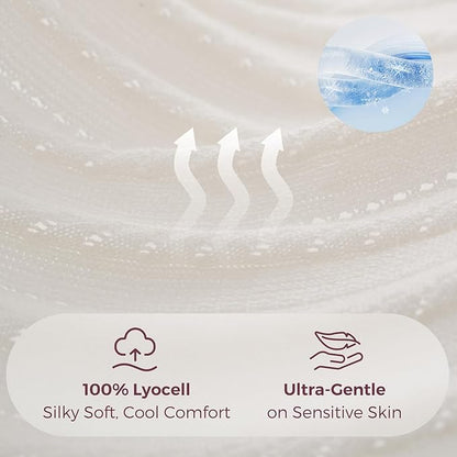 Momcozy Ultra-Light Nursing Cover for Breastfeeding, Soft Breathable Tencel™ Lyocell Fabric, Multi-Use Feeding Shawl, Newborn Essentials Must Haves(White)