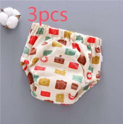 Baby Training Pants Washable 6-layer Gauze Diaper Cover Learning