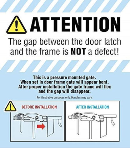 Regalo 38.5-Inch Extra Wide Baby Gate – Pressure Mount Baby and Pet Safety Gate for Bottom of Stairs & Doorways – Tested and Trusted, American Designed, American Owned