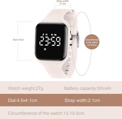 Kids Watches for Girls Boys Digital Sport Watch with Step Counter Pedometer Vibration Alarm Clock, No App Waterproof Fitness Tracker Kids Watch Boys Girls Teens Students Ages 5-16
