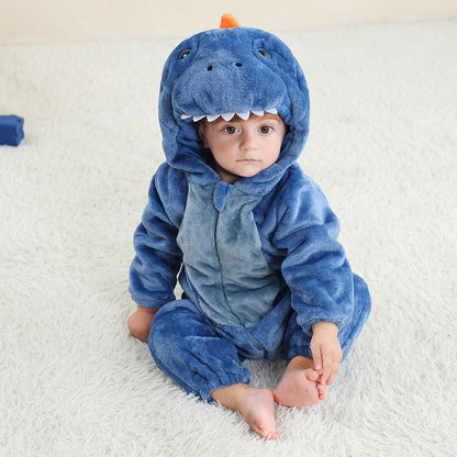 Flannel Animal Onesie For Kids