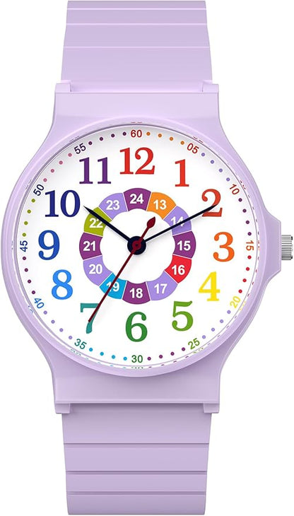 Kids Analog Watch Boys Girls, 30M Waterproof, Sports Watch for Boys, Easy to Read Children's Thin Dial Wrist Watches with Soft Band, for Ages 5-15 Kids Great Birthday Gifts Christmas Day