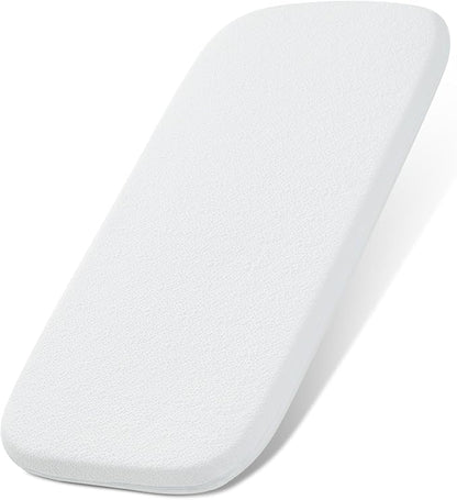 NeoBorn Baby Bassinet Mattress Pad, 32" x 18" Dual Sided Comfort Gel Memory Foam Mattress with Removable Breathable Soft Tencel Cover Fit for RONBEI/Ingenuity/Cuddor Baby Bassinet