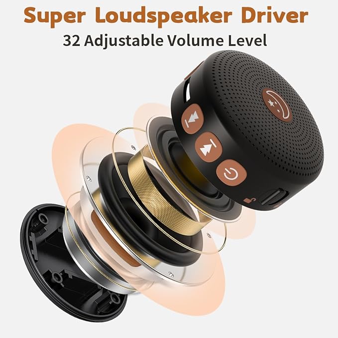 Sound Machine Mini Portable Baby White Noise Machine with 30 Soothing Sounds for Kids Adults Auto-Off Timer 32 Volume Levels Rechargeable Brown Noise Sleep Machine for Home Office Privacy and Travel