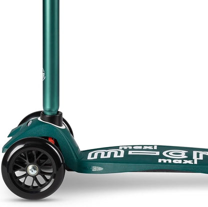 Micro Kickboard - Maxi Deluxe Eco 3-Wheeled, Lean-to-Steer, Swiss-Designed Micro Scooter Made with Recycled and Sustainable Materials for Elementary Kids, Ages 5-12