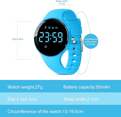 Kids Watches for Girls Boys Digital Sport Watch with Step Counter Pedometer Vibration Alarm Clock, No App Waterproof Fitness Tracker Kids Watch Boys Girls Teens Students Ages 5-16