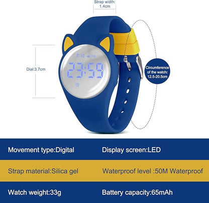 Kids Watches for Girls Boys Digital Sport Watch with Step Counter Pedometer Vibration Alarm Clock, No App Waterproof Fitness Tracker Kids Watch Boys Girls Teens Students Ages 5-16