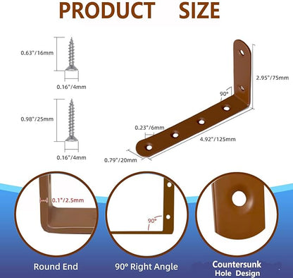 Anti Tip Furniture Anchors for Baby Pet Proofing,Furniture Wall Anchor Furniture Dresser Bookshelf Falling Prevention Device for Children (Brown)