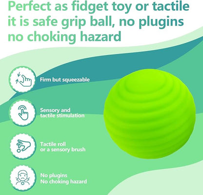 Sensory Ball for Babies 6 to 12 Months, Baby Balls for Toddlers 1-3 Massage Stress Relief, Textured Multi Sensory Balls Gift Sets, Montessori Sensory Toys 6 Spikey Squeeze Ball for Infant Kids
