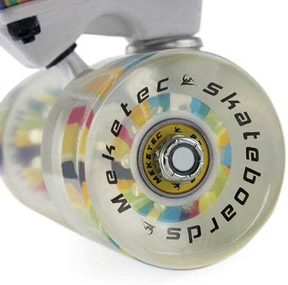 Skateboards Complete 22 Inch Mini Cruiser Retro Skateboard for Kids Boys Youths Beginners