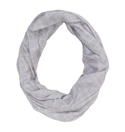 LK Baby Infinity Nursing Scarf Breastfeeding Cover Ultra Soft Premium Jersey Polyester- 100% AZO free and Safe for Baby (Light Grey Pattern)