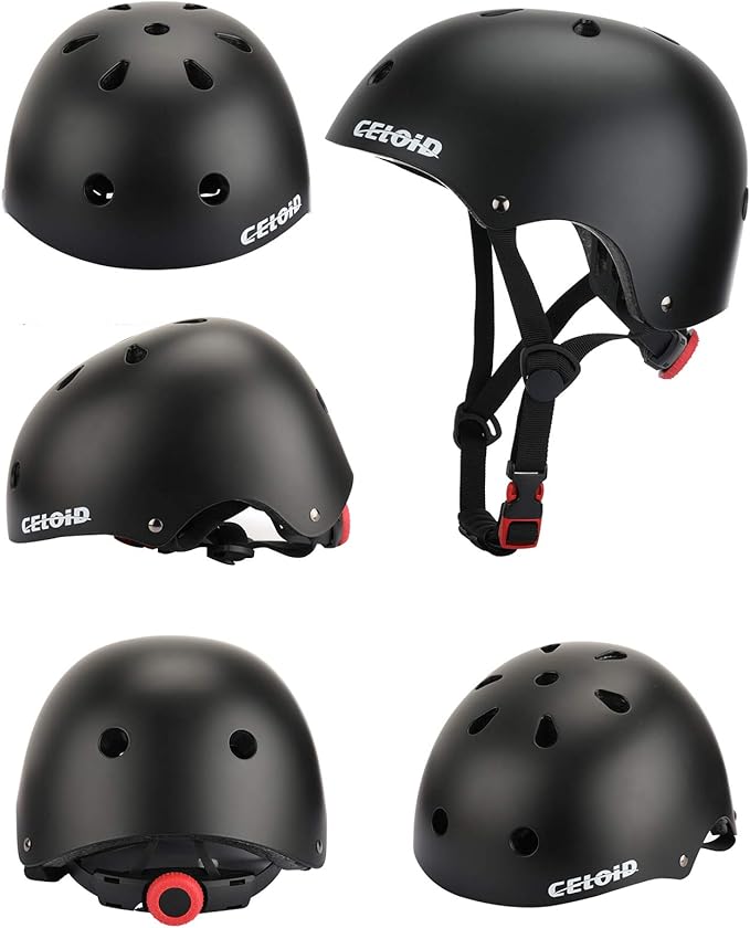 Kids Bike Skateboard Helmet Pad Set,Toddler Cyling Protective Gear Knee & Elbow Pads Wrist Guards for 5-8-10-12-14-16 Years Girls Boys Bicycle Scooter Roller Skate Inline Skating Rollerblading