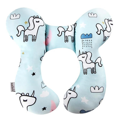 KAKIBLIN Baby Neck Pillow, Baby Travel Pillow, Baby Support Pillow,Upgraded Baby Neck Pillows for Car Seat Toddler Head and Neck Support Pillow for Car Seat, Pushchair(Unicorn)