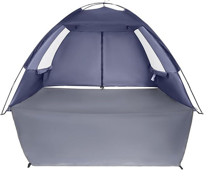 CAMEL CROWN Beach Tent UPF 50+ Sun Shelter for 2/3/5/6 Person, Lightweight Portable Sun Shade with Sand Anchor, Family Beach Day & Outdoor Adventures