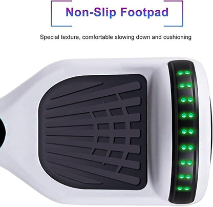SISIGAD Scooters for Kids Ages 6-12, with Built-in Bluetooth Speaker and 6.5" Colorful Lights Wheels, Safety Certified Self Balancing Scooter Gift for Kids