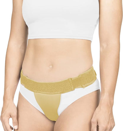 BraceAbility Pelvic Pro - Patented Prolapsed Uterus Support Belt - Women's Brace for Treating Dropped Bladder, Uterine Prolapse, Vulvar Varicosities, Postpartum and Symphysis Pubis Dysfunction (S)