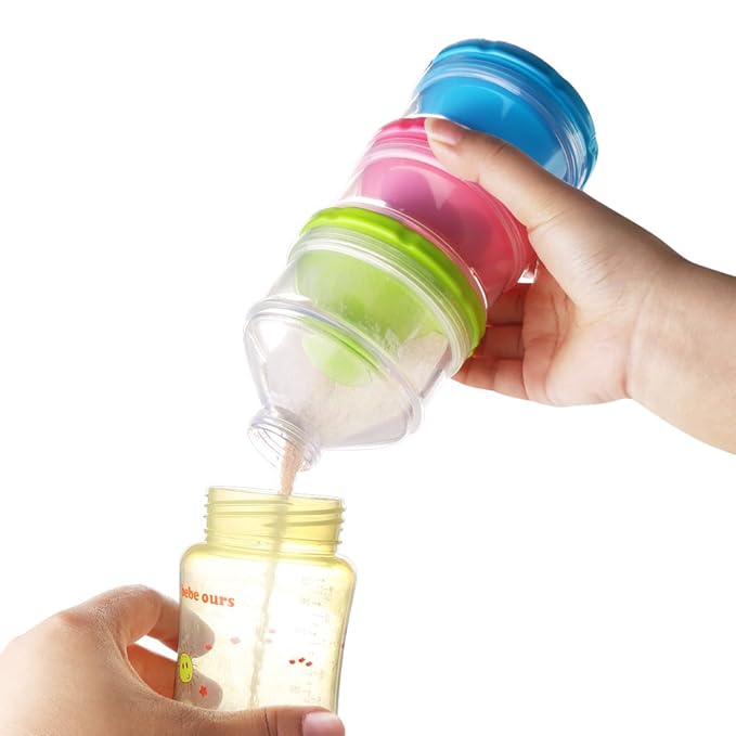 Accmor Baby Formula Dispenser, Non-Spill Stackable Formula Dispenser On The Go, Baby & Kids Snack Containers, Formula Container for Travel, BPA Free