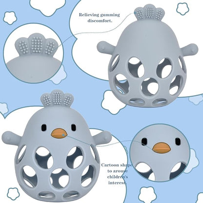 Baby Teething Toys, Teething Toys, Teethers for Babies 3-6 Months, Baby Chew Toys, BPA Free Teether Mitten with Soft Texture for Sensory Exploration and Itching Teething Relief