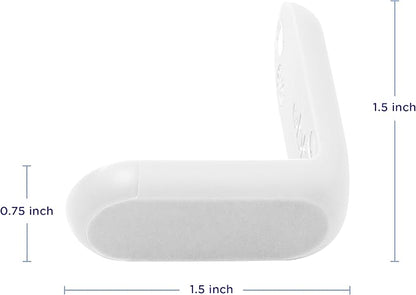 Ubbi Corner Protectors, Furniture Corner Guards for Baby and Toddlers, Baby Proof Covers, Baby Safety, White, 16 Piece Set