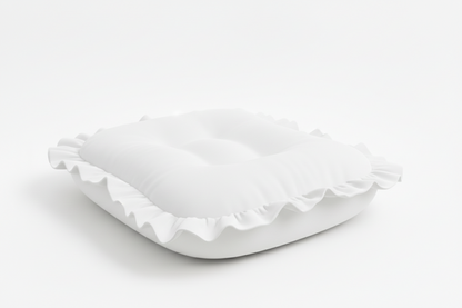 White Ruffle Baby Lounger Cover