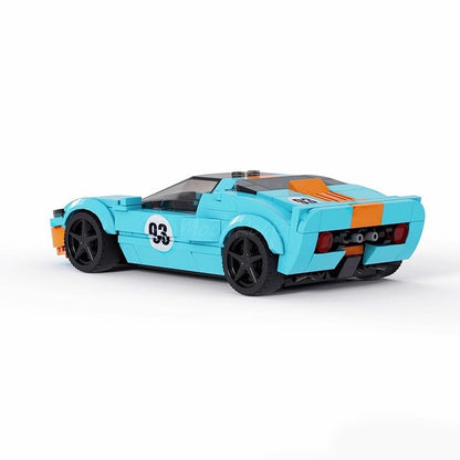 Building Block Car Model Assembled Sports Speed8 Grid Boy Toy Gift