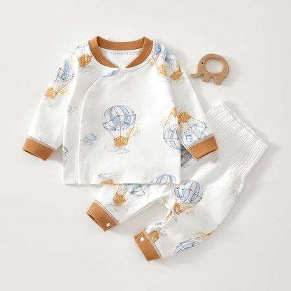 Baby Set Spring Autumn High-Waisted Pure Cotton Class A Set