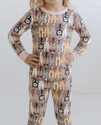 Cheeky Tails Bamboo Two Piece Long Sleeve Pajama Set