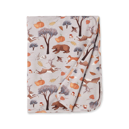Forest Frolic Stroller Blanket - Soft Bamboo Baby Throw