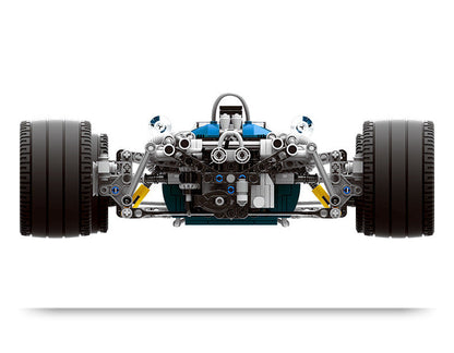 Creative Technology Blue Racing Car Assembling Building Blocks Toy