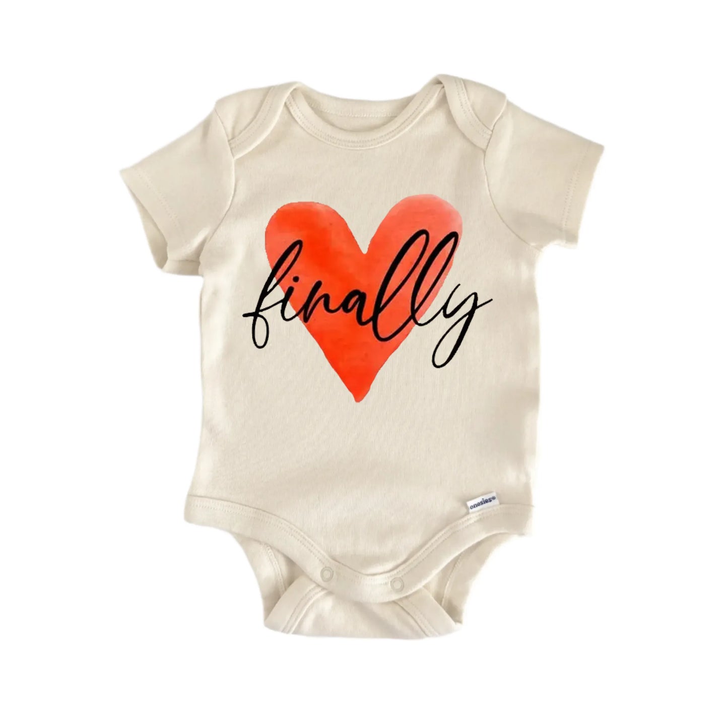 Finally Announcement Newborn Baby Onesie® Onesie®