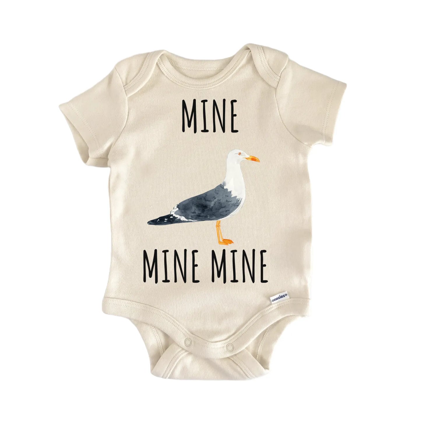 Seagull Mine Beach Bird Baby Gift Baby Bodysuit