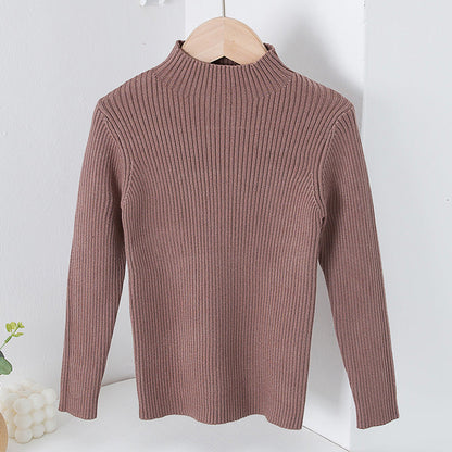 Children's Mock Neck Sweater Knitwear Top
