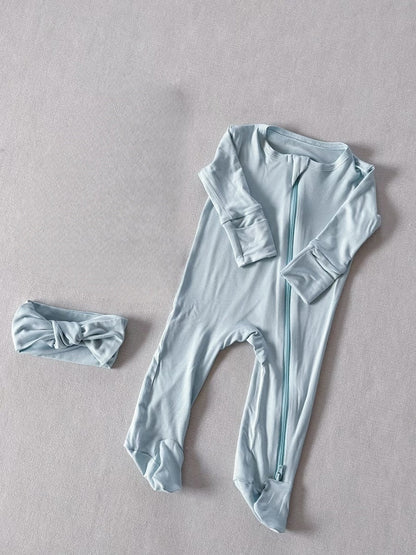 Baby Footed Zip-up Romper Onesie