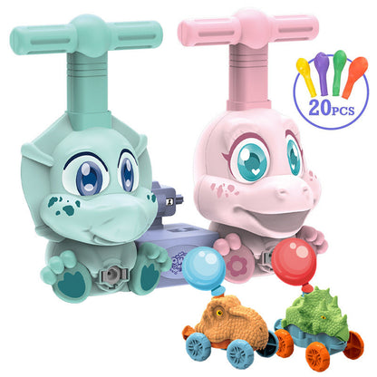 Children Inertial Power Ball Car Science Experiment Toy Puzzle Fun Inertial Power Car Ball Kid Gift Dinosaur Toys
