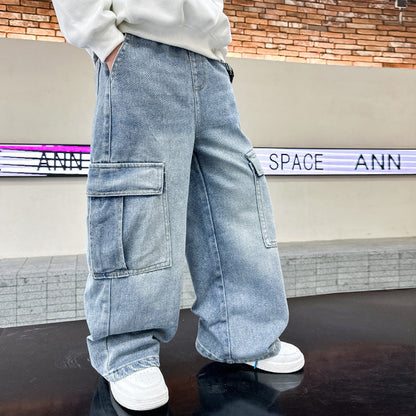 Boys' Jeans Spring And Autumn