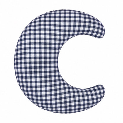 Beige Gingham Ruffle Nursing Pillow Cover