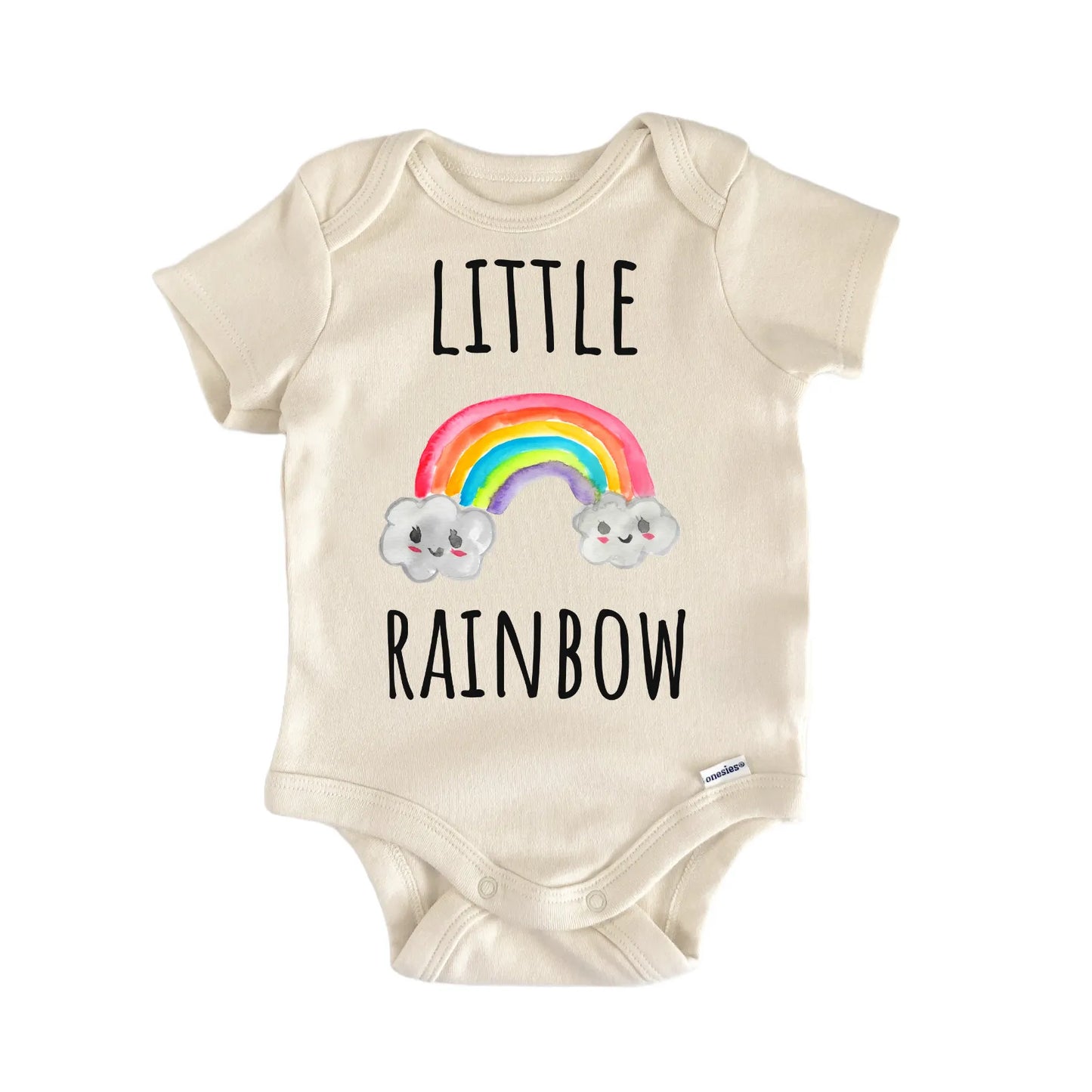 Little Rainbow Clouds Weather Baby Gift Baby Bodysuit